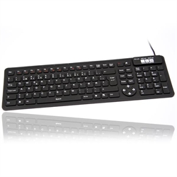 Flexible mini 2006 keyboard, sort, (NORSK layout)