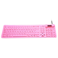 Flexible 2006 mini keyboard, pink (DANSK layout)